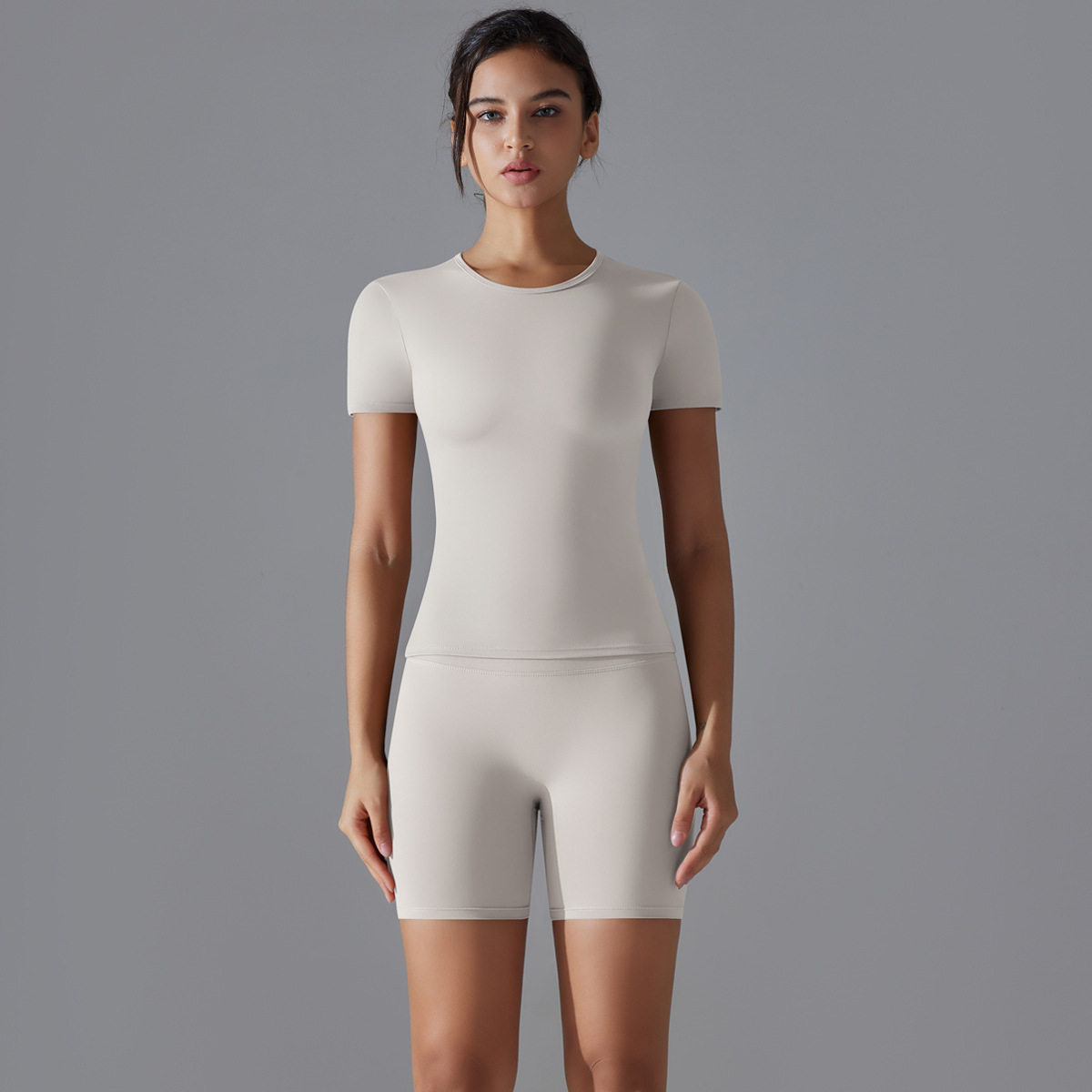  Short-Sleeve T-Shirt Yoga Wear Set 6663