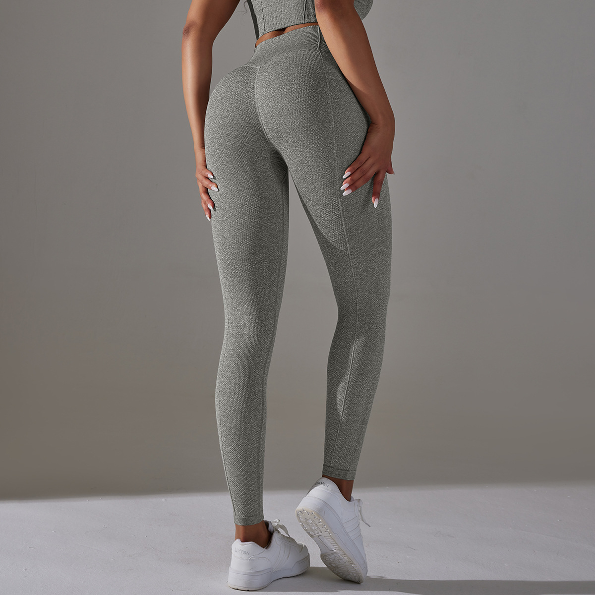  High-Waisted Tummy-Control Hip-Lifting Tight Yoga Pants 6621