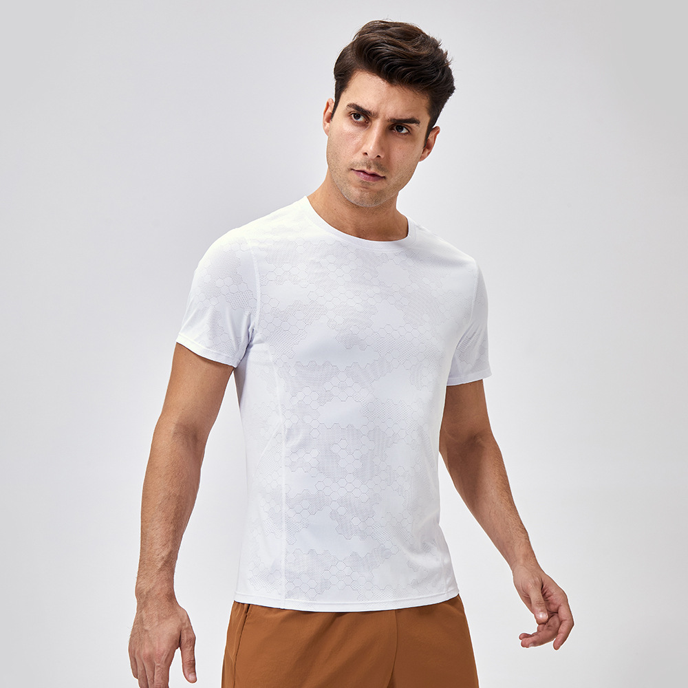 Slim Quick Drying Round Neck T-Shirts for Men 41229