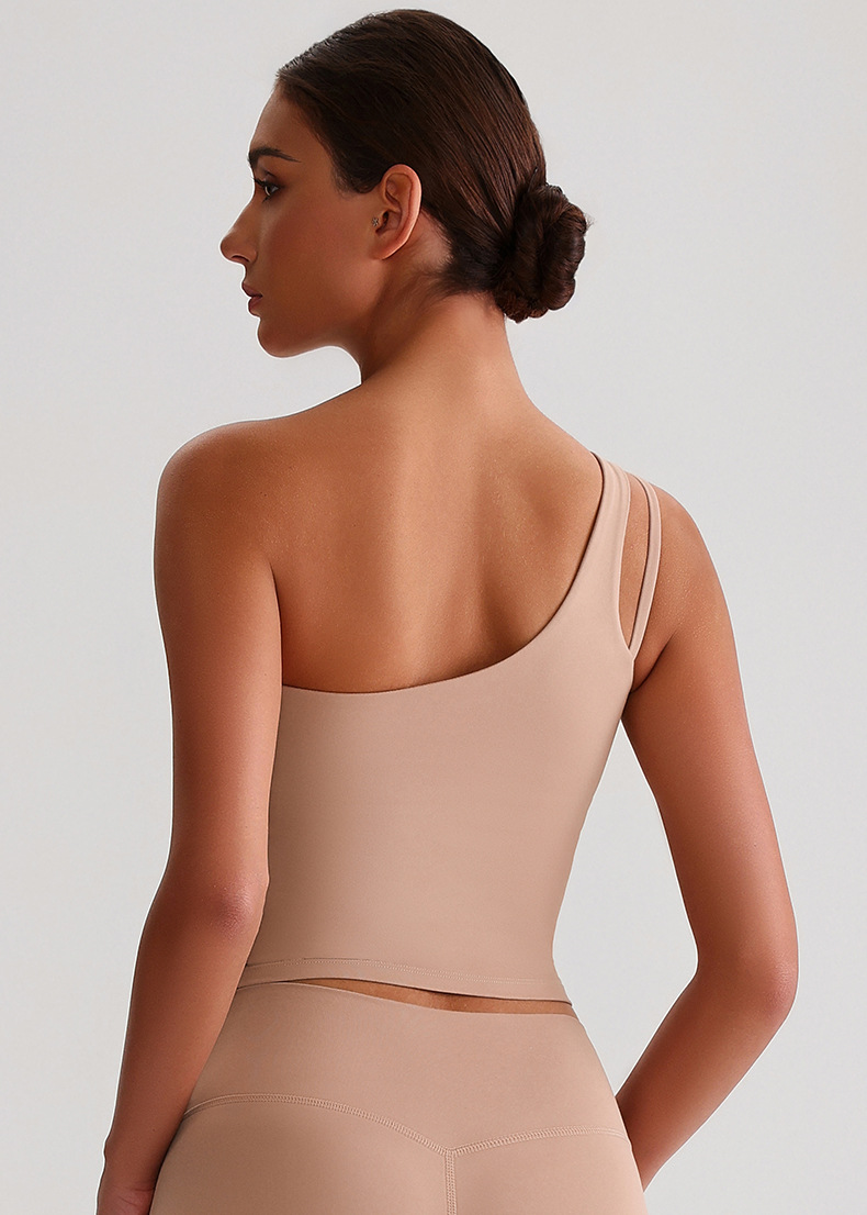 Off-the-shoulder Yoga Bra Running Fitness Vest SKL-LQ8029
