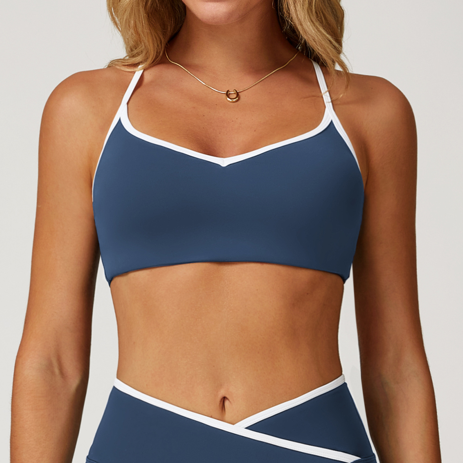 Women's Cross Back Quick-Dry Yoga Sports Bra 9253