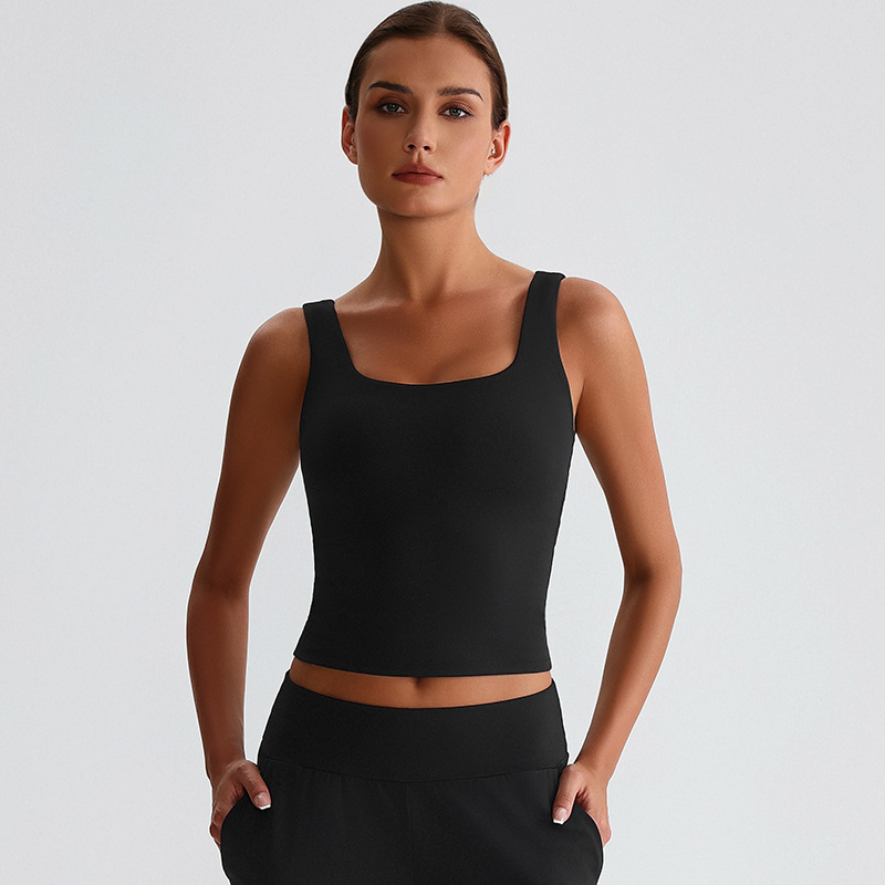 Vest Fitness Beautiful Back Bra Long Suspenders With Chest Pads SKL-LQ8011