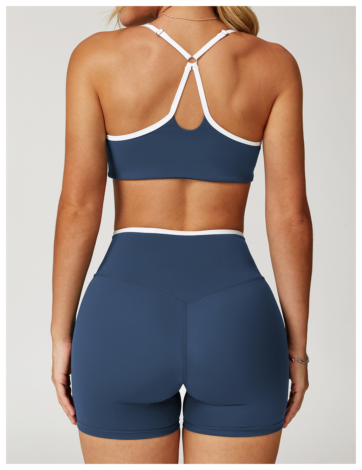  Women's 3 Options Bra & High-Waist Sports Pants Yoga Set 9253