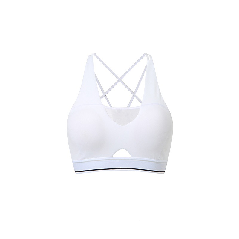  A Strapless Woman's Deep V-Neck Contrasting Color Beautiful Back Sporty Base Strappy Underwear Bra SKL-FNK25121