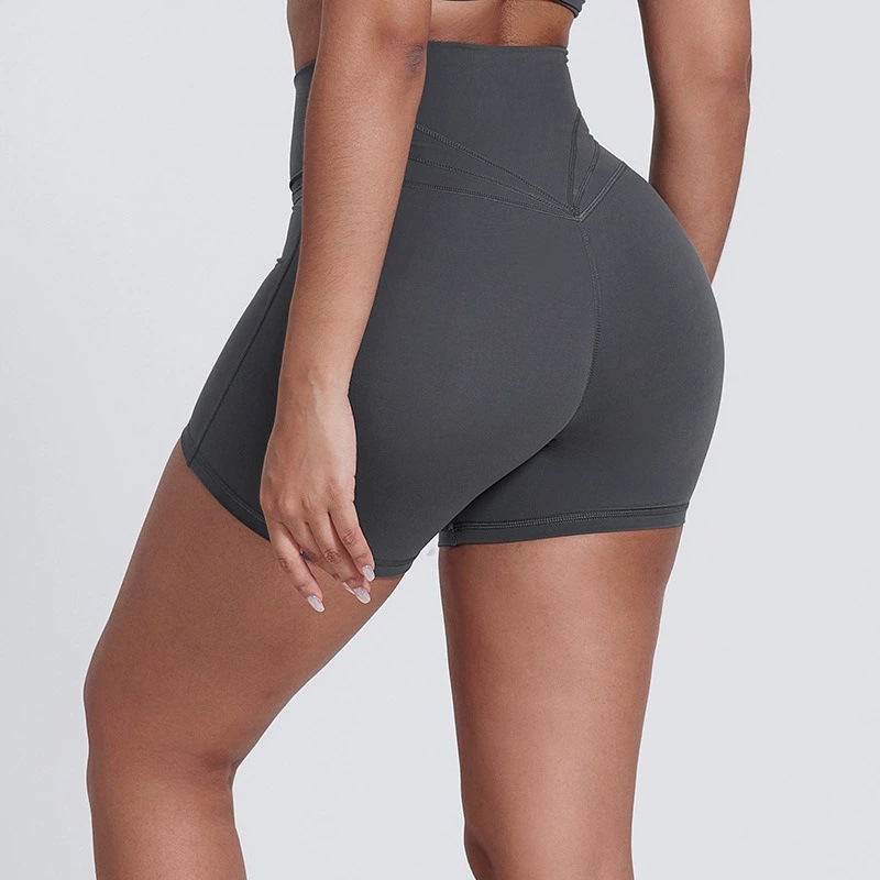 Elastic High-waisted Running Fitness Shorts SKL-LQ5023