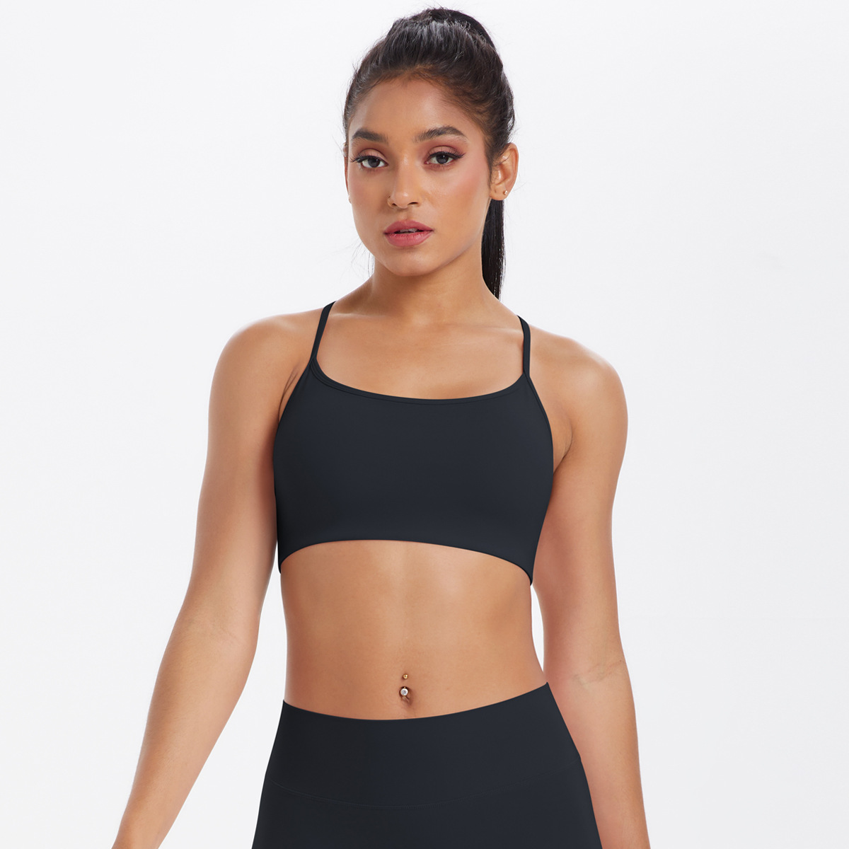 Cross-strapped Breathable Yoga Bra Vest 7112