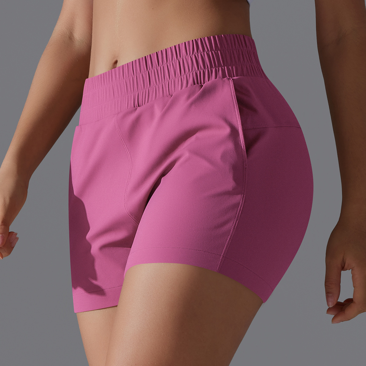 Tight Abdominal-holding Hip-lifting Pocket Yoga Shorts 7045