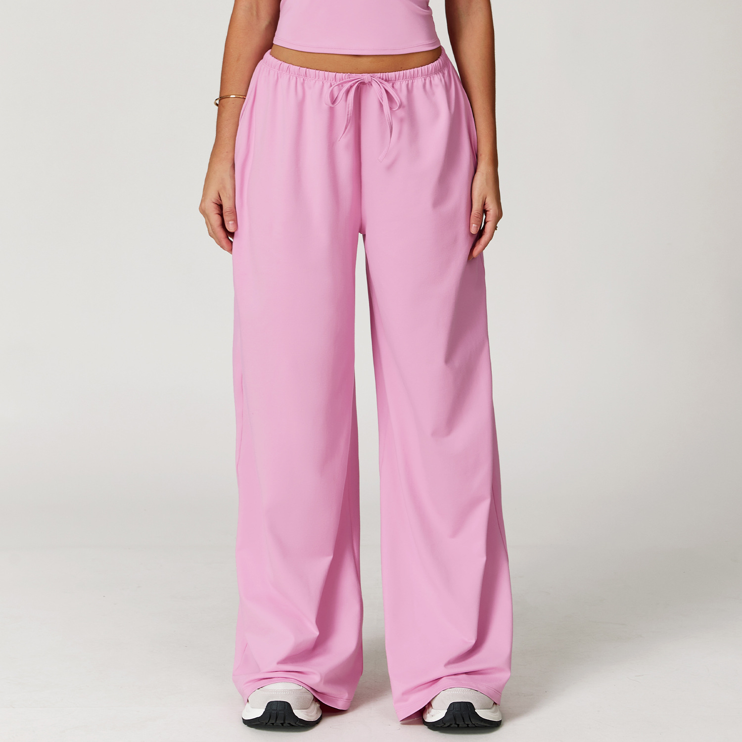 Wide Leg Drawstring Sports Casual Pants 3058