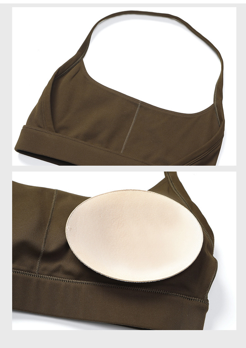 Beautiful Back Halter-neck Strapless Sports Underwear Training Fitness  Bra With Pads SKL-LQ8020