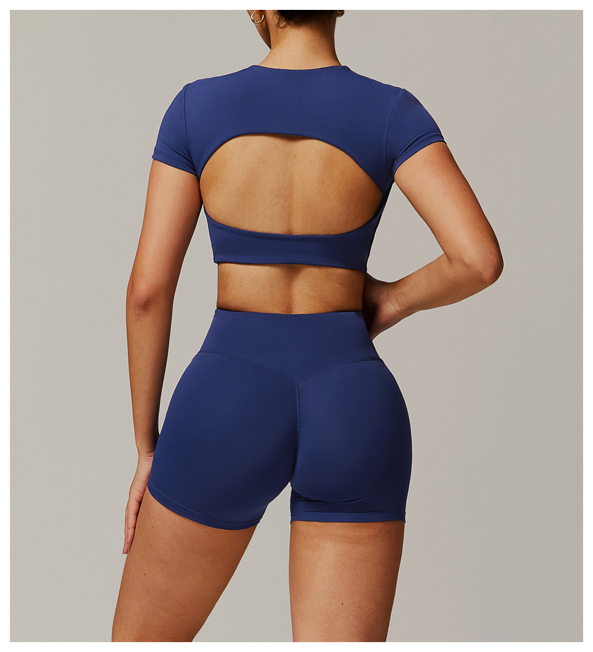 Soft Fabric Classic Yoga Crop Yoga Top 9172
