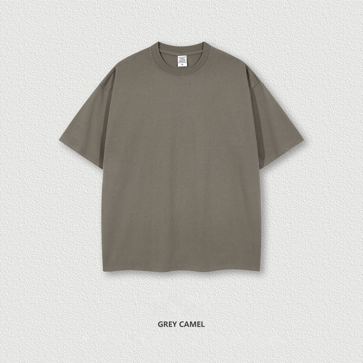  Earth Tone Short Sleeve Teen Loose White T-Shirt BE1199