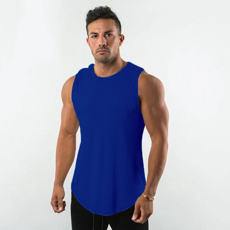 Men's Solid Color Cotton Vest Undershirts 20B4