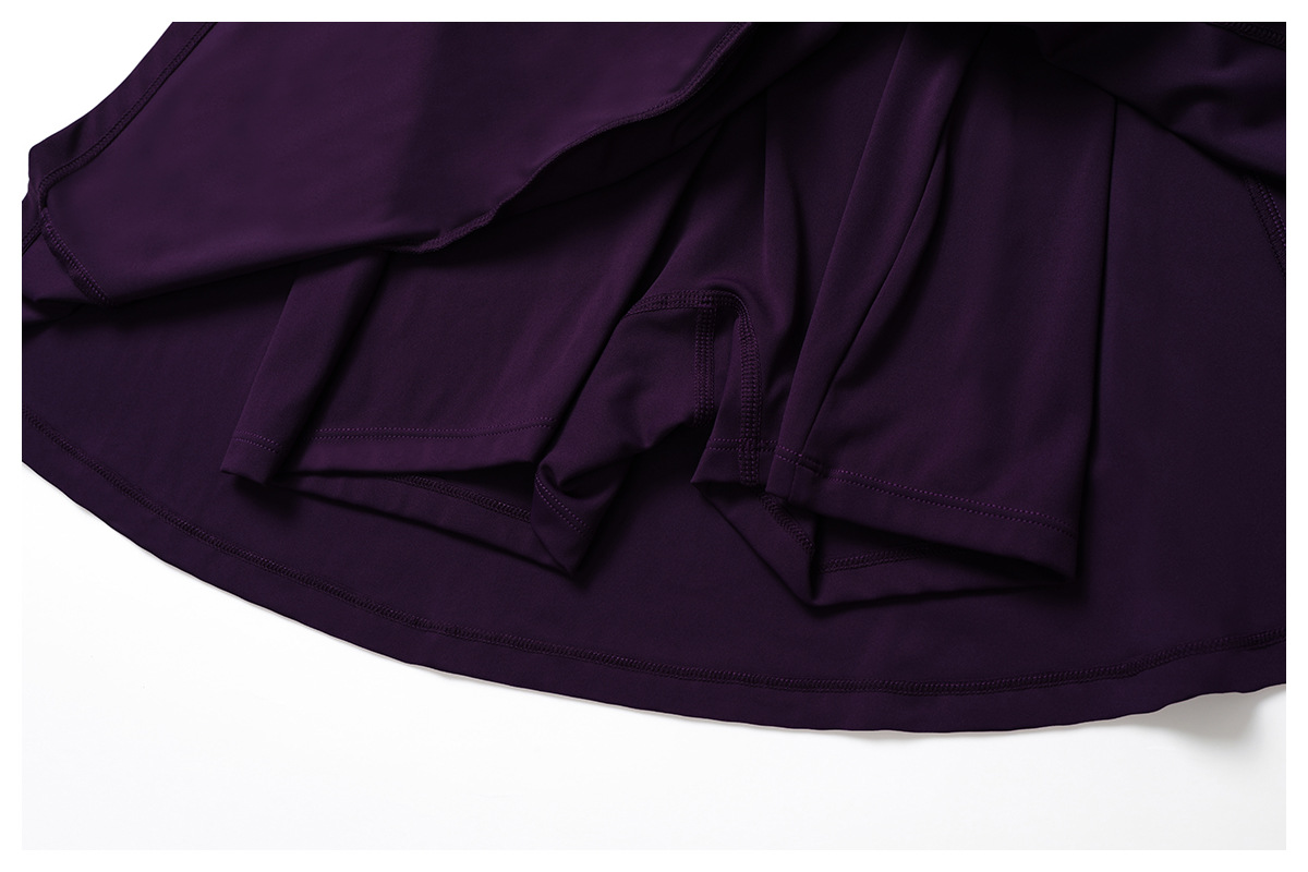Soft Fabric Mock Two Pieces Pleated Tennis Dress 8998