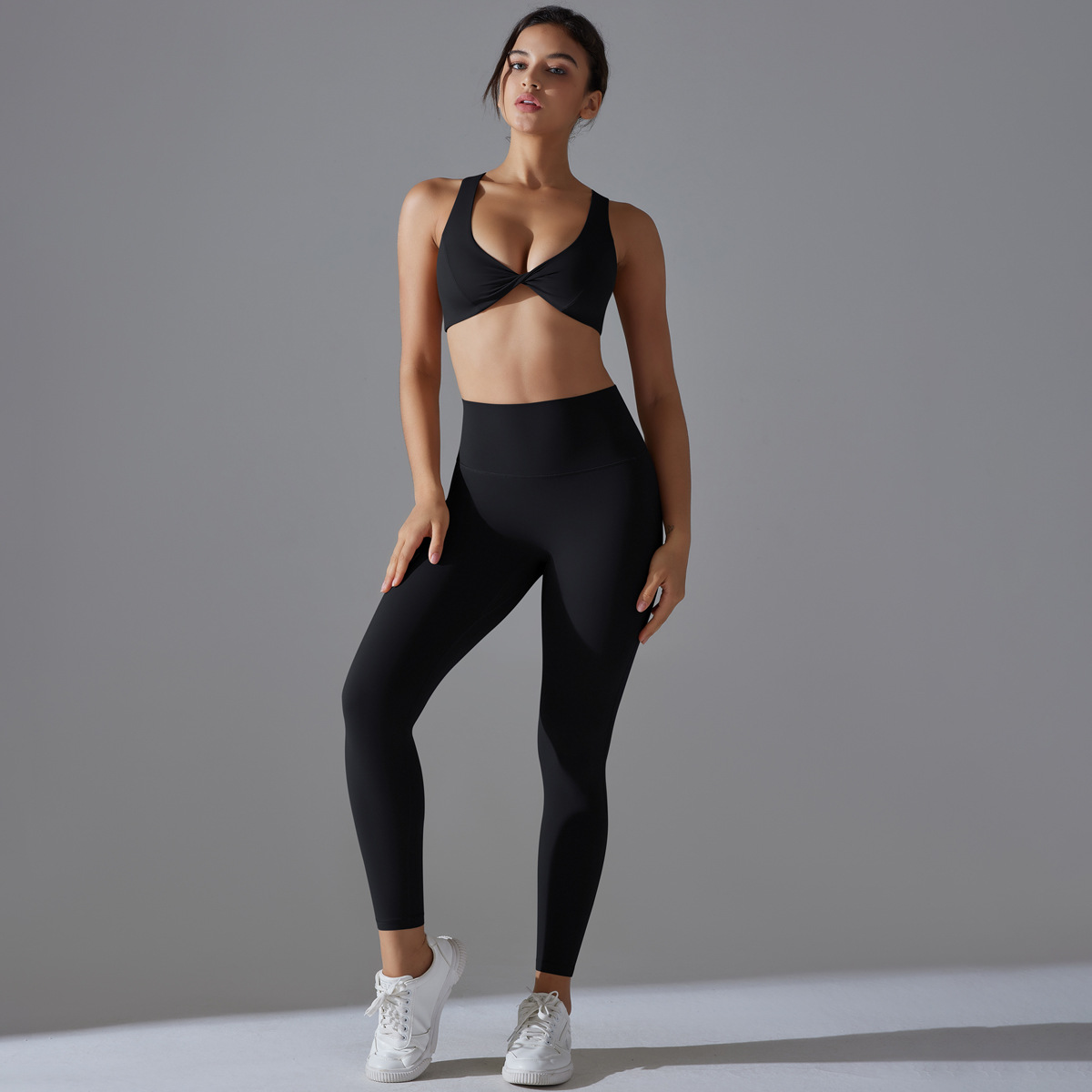  High-Waisted Hip-Lifting Tight Naked Feeling Yoga Wear Set 7070