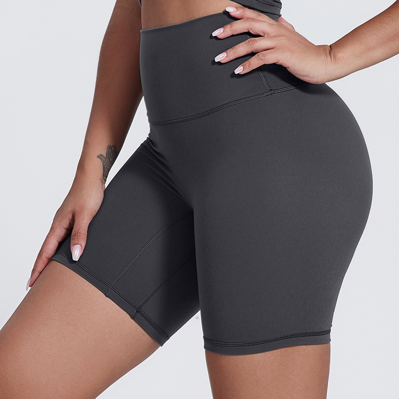 High-waisted Three-quarter Pants Seamless Slimming Fitness Shorts SKL-LQ5039