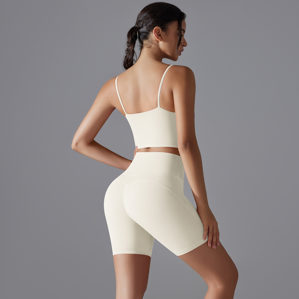  Hip-Lifting Tight Shorts Bra Set 7003