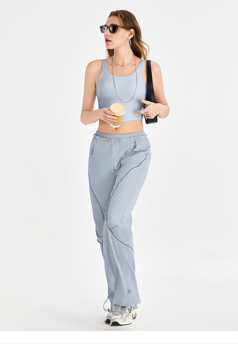 Backless Cutout Yoga Vest with Built-in Breast Pads DWB115423