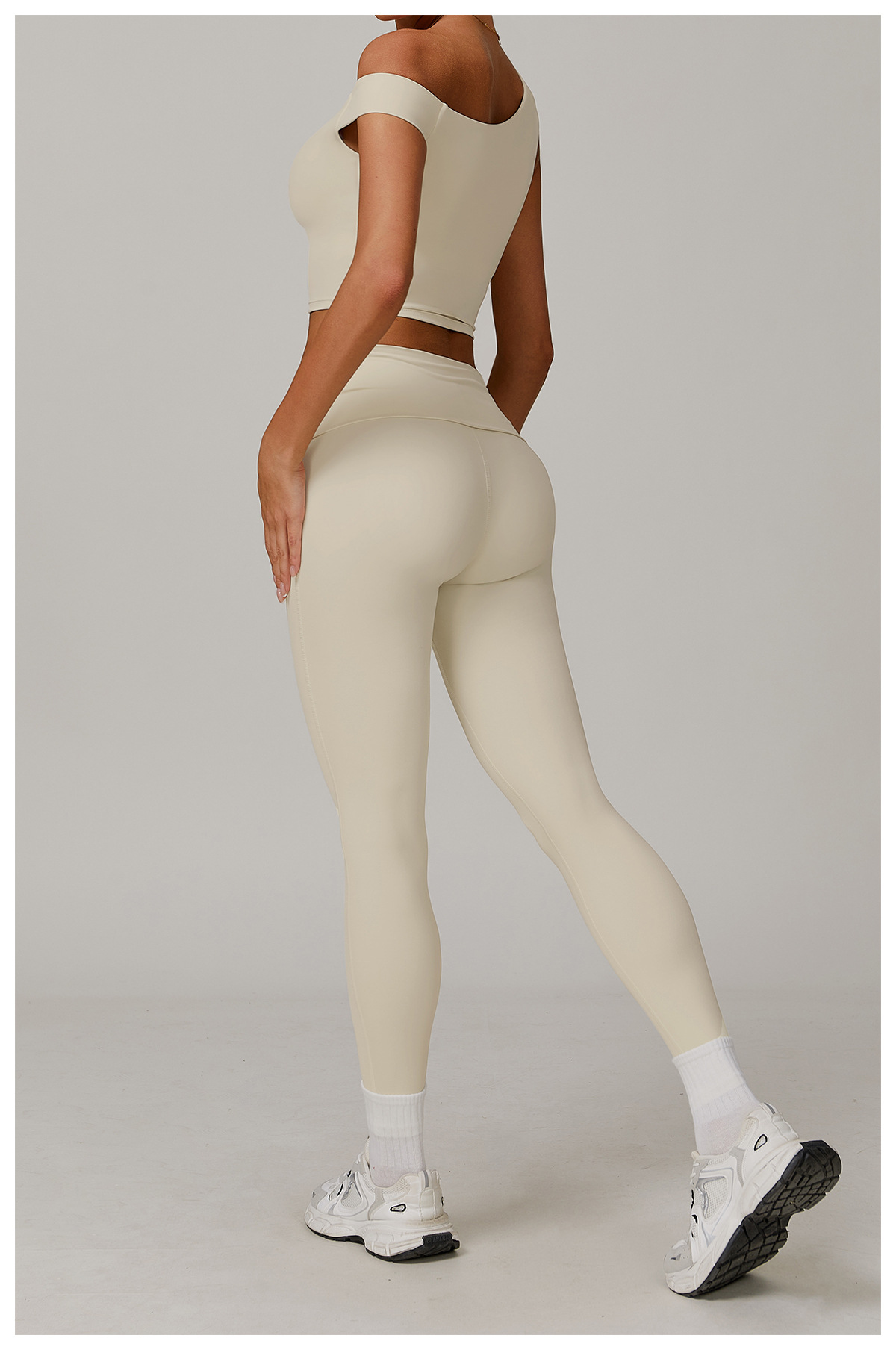 Flipped High-Waist Yoga Leggings 8998