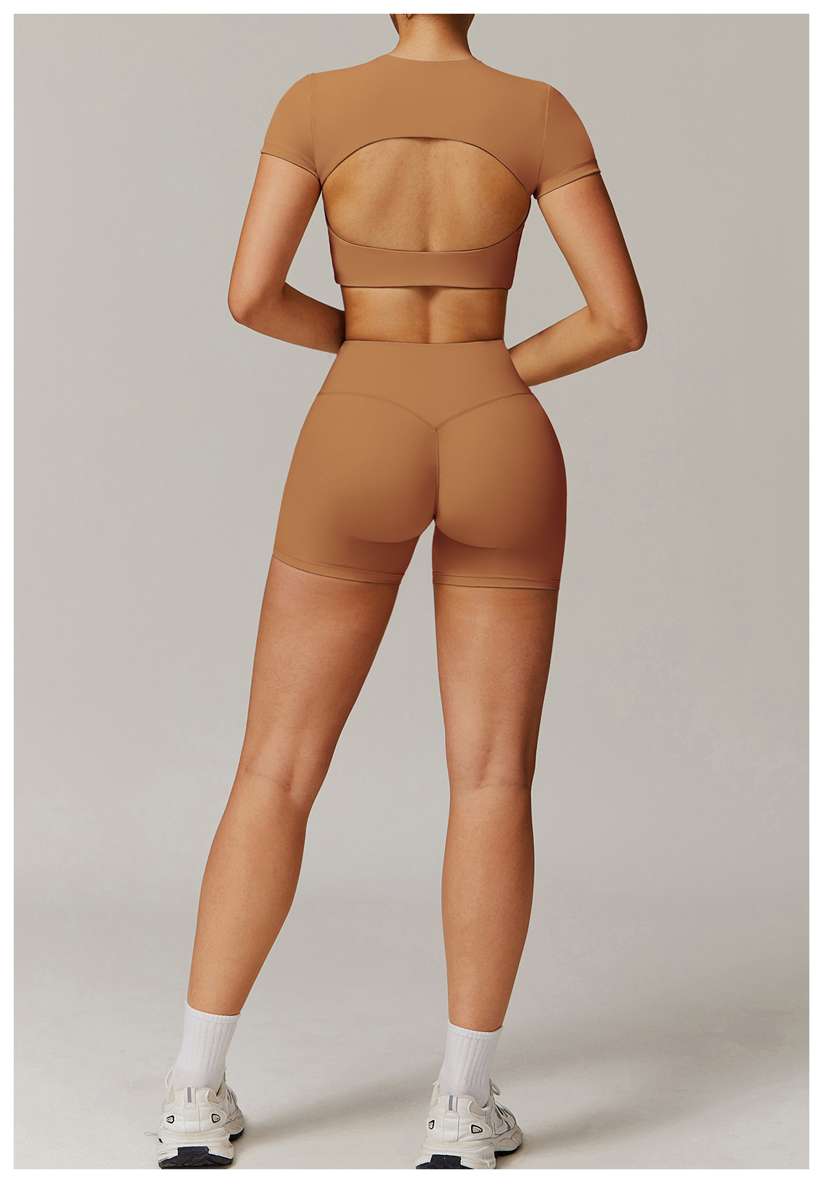 Quick Dry Tight Yoga Half-Sleeve Set 9172