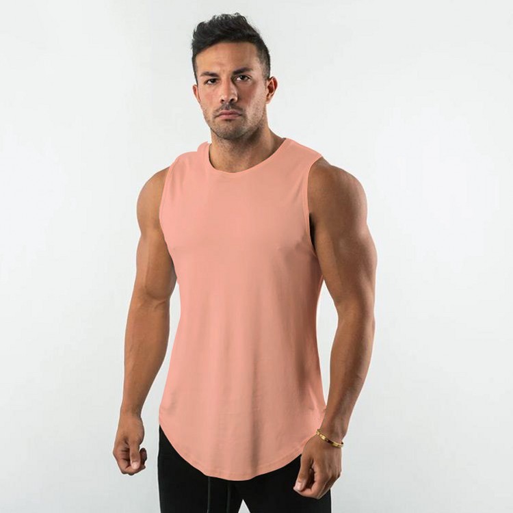 Men's Solid Color Cotton Vest Undershirts 20B4