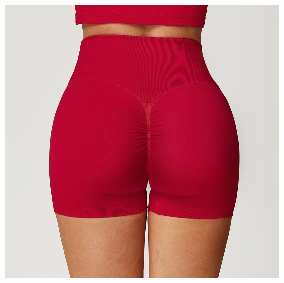 Scrunch Seamless V-Cut Yoga Shorts 4596