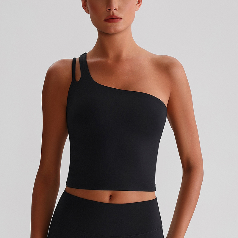Off-the-shoulder Yoga Bra Running Fitness Vest SKL-LQ8029