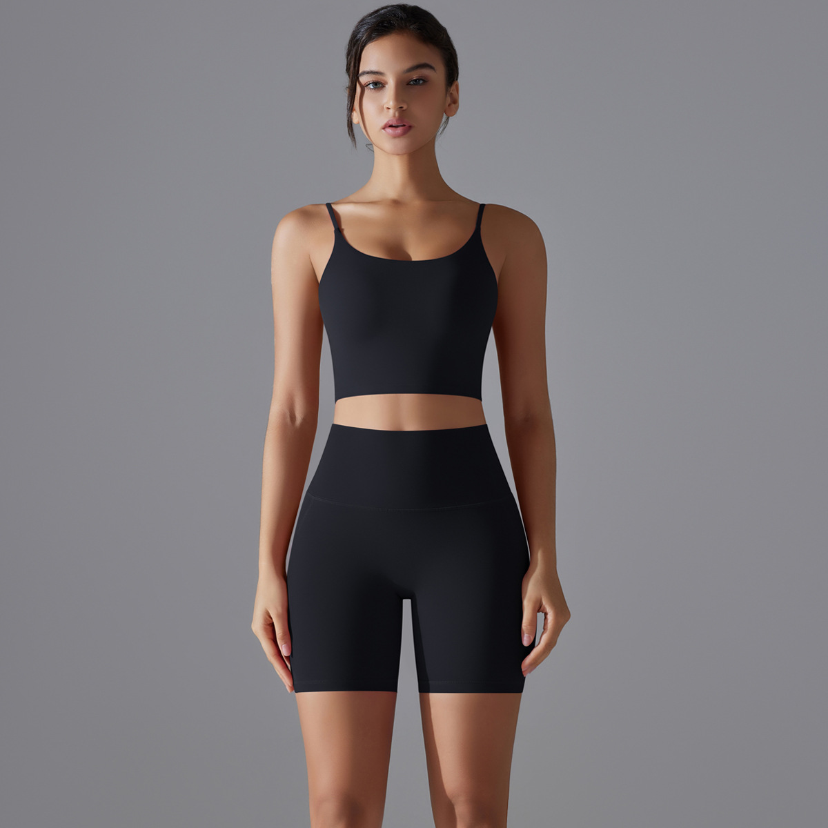  Hip-Lifting Tight Shorts Bra Set 7003