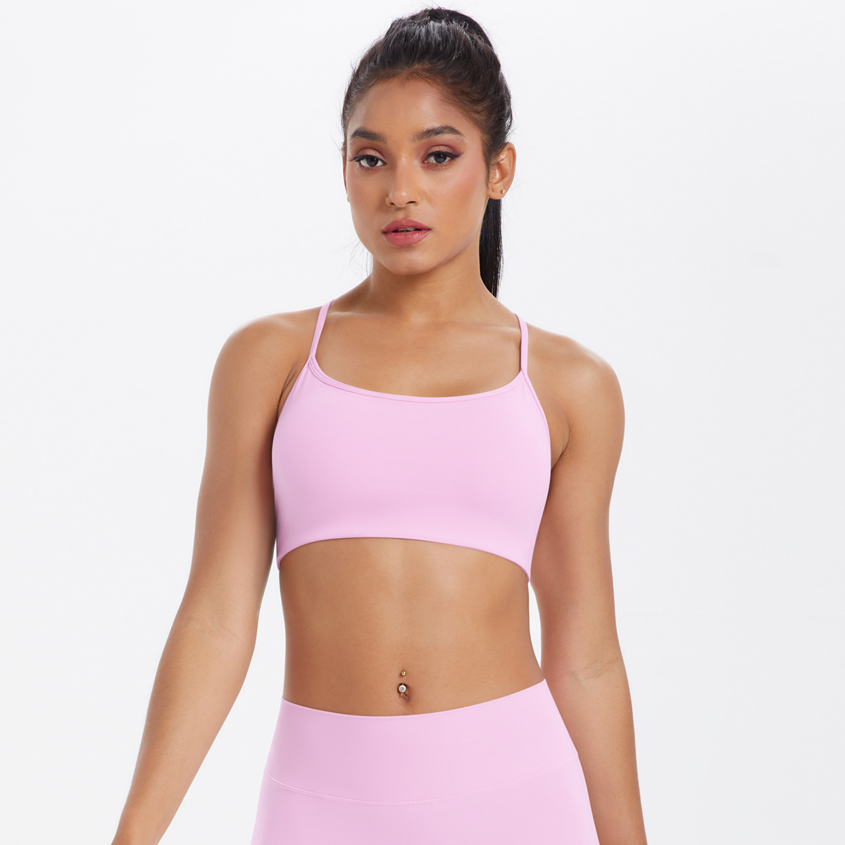 Cross-strapped Breathable Yoga Bra Vest 7112