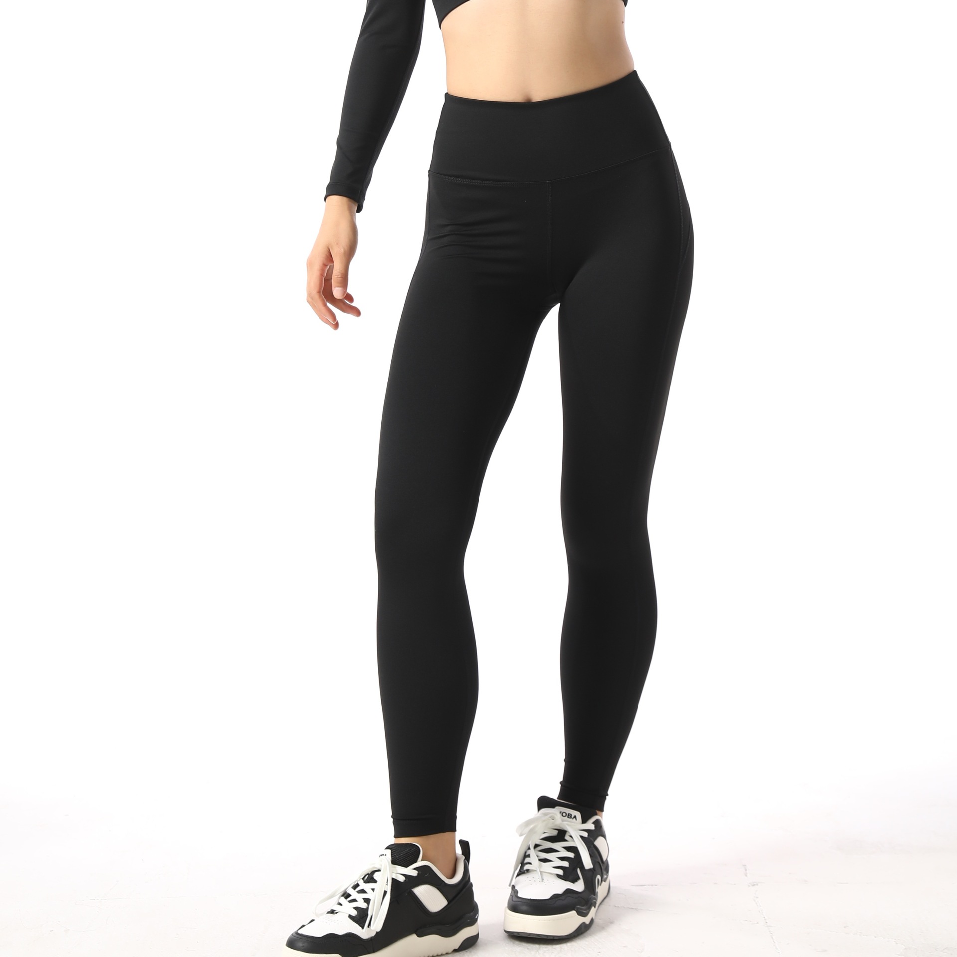 Flat Waist Pilates Yoga Pants for Training SKL-FNK8809