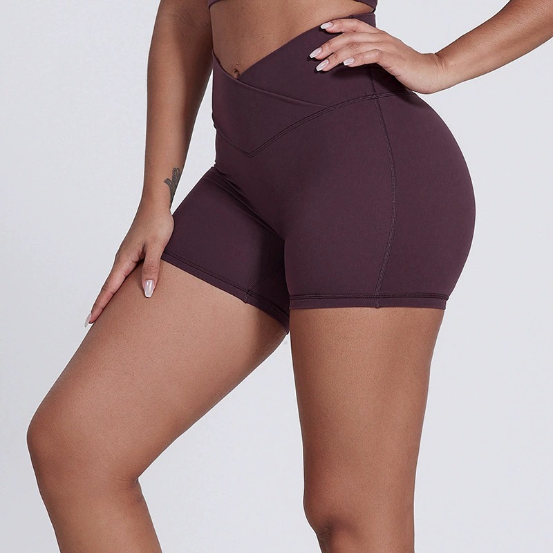 Elastic High-waisted Running Fitness Shorts SKL-LQ5023