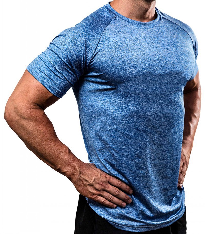 Men's Quick-Dry Breathable High-Elasticity Short-Sleeve Shirts LLZDDX 
