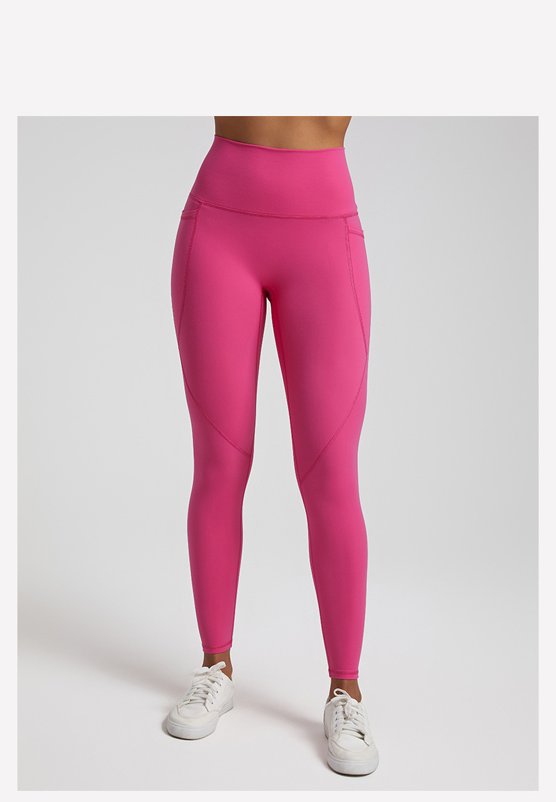 Tight-fitting Yoga Pants Without Embarrassing Lines With Pocket  High-waisted Fitness Leggings SKL-LQ4062