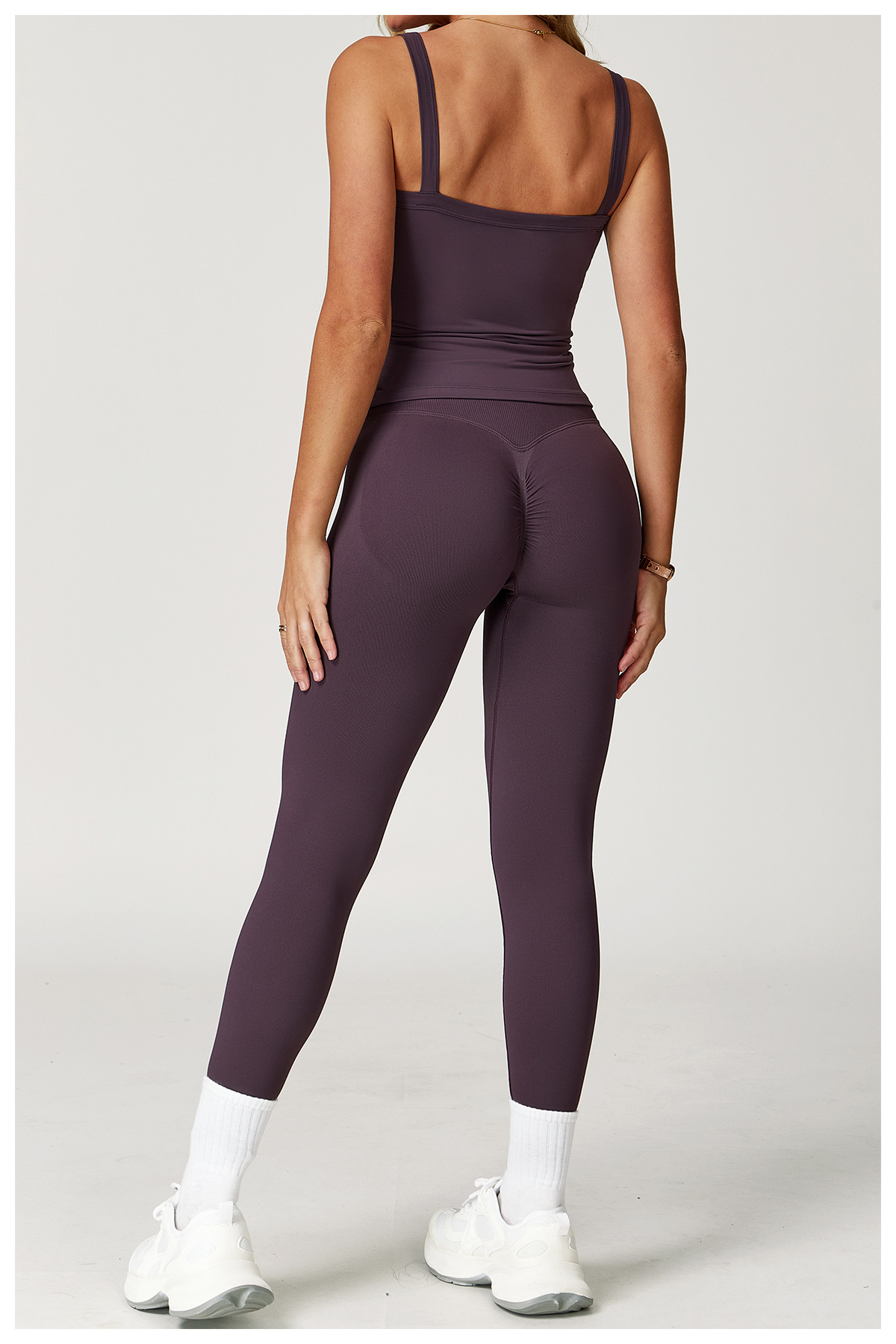 Yoga Clothing Set Vest  Shorts and Long Pants Combo for Workout 5036