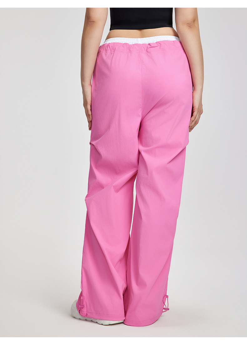 High-Waisted Drawstring Plus Size Outdoor Utility Casual Pants DWL215159