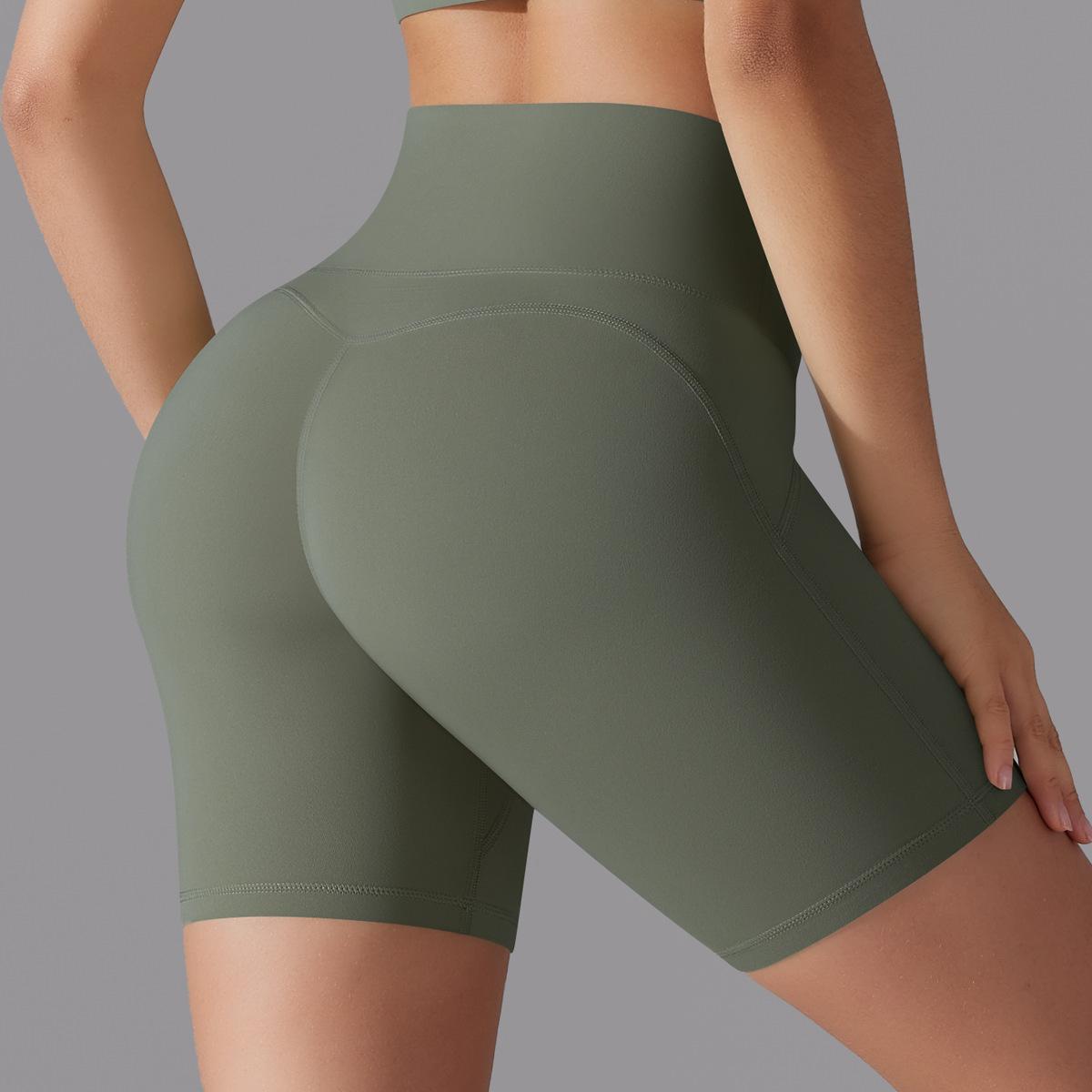  High-waisted Hip-lifting Running Training Yoga Shorts 7054