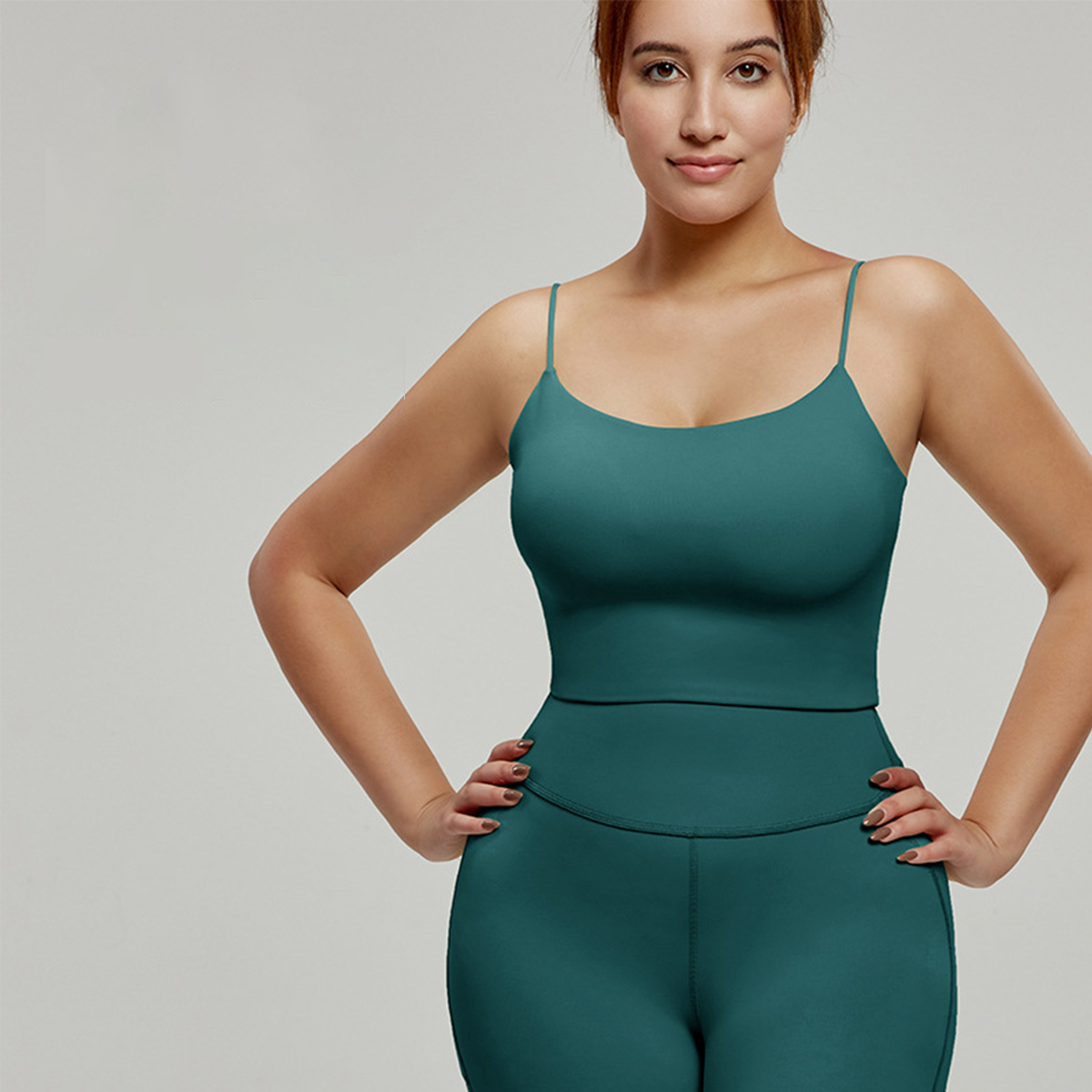 Thin-Strap Plus-Size Yoga Sports Bra DWC215059