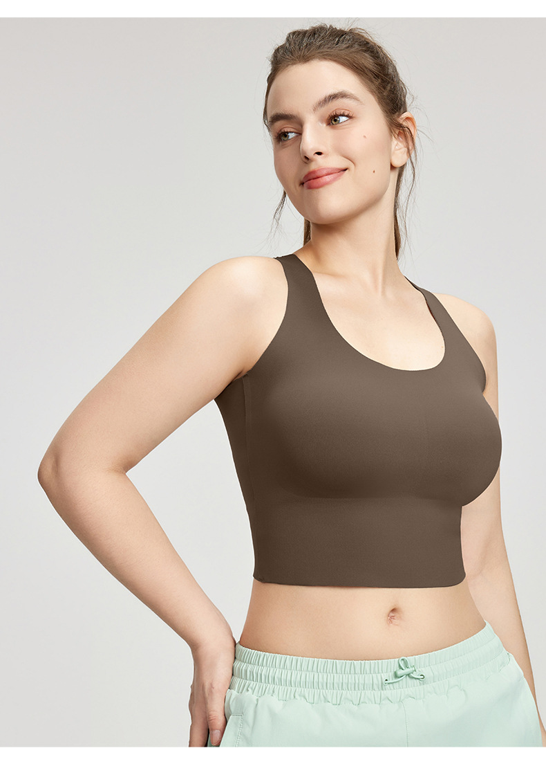 Back Cross Straps Plus Size Yoga Sports Bra DWB215436