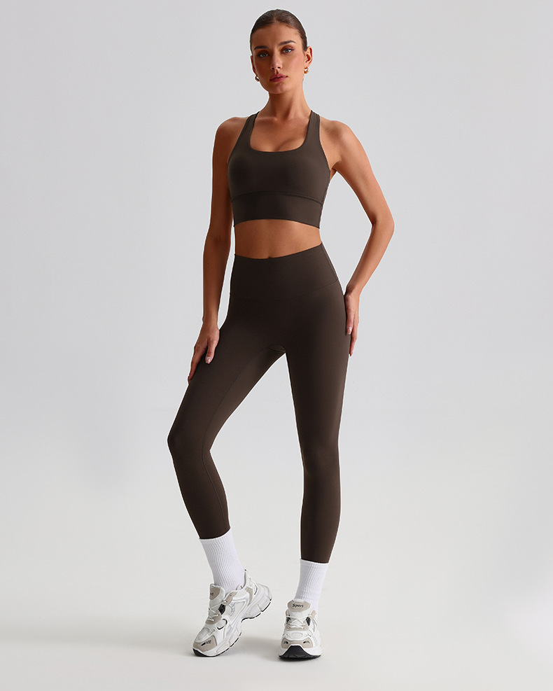 High-waisted Leggings Hip-lifting Running Fitness Pants SKL-LQ2186