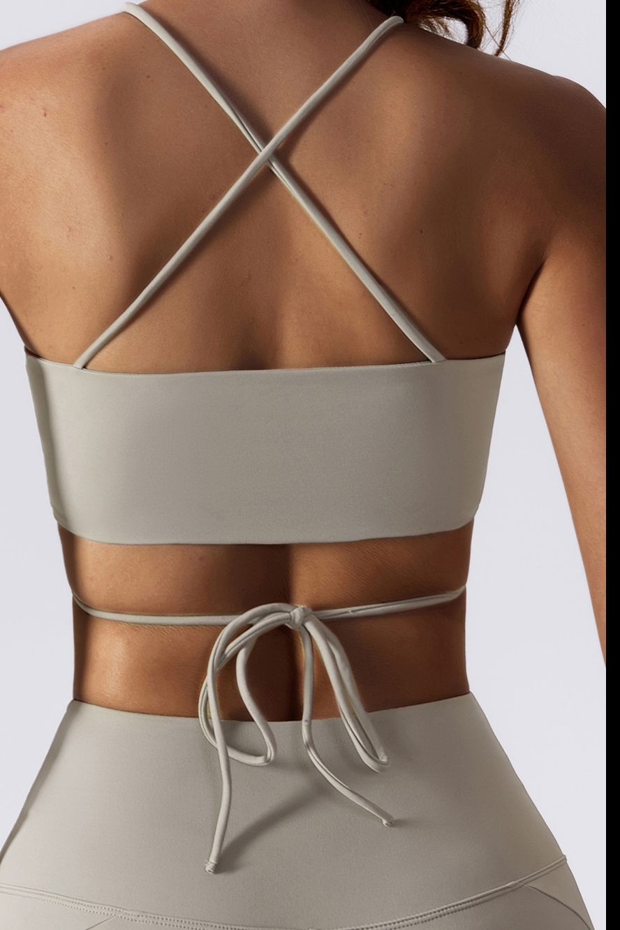  Sexy Deep V Top Hot Girl's Thin Belt Beautiful Back Yoga Bra SKL-FNK202345