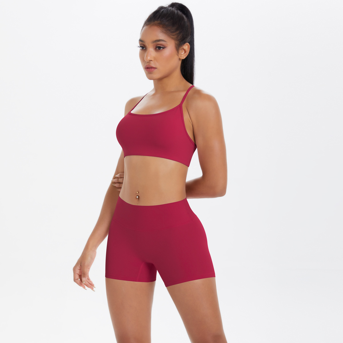  Casual Naked-Sensation Sports Yoga Wear Set 7112