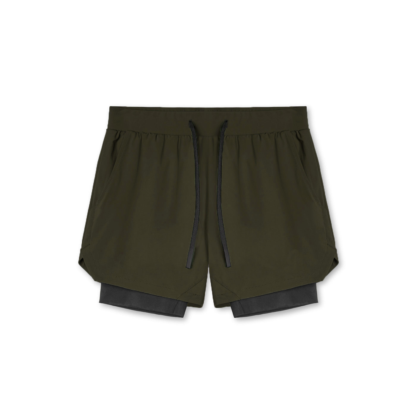 Men's Double-Layer Elastic Quick-Dry Sports Shorts SCDK1