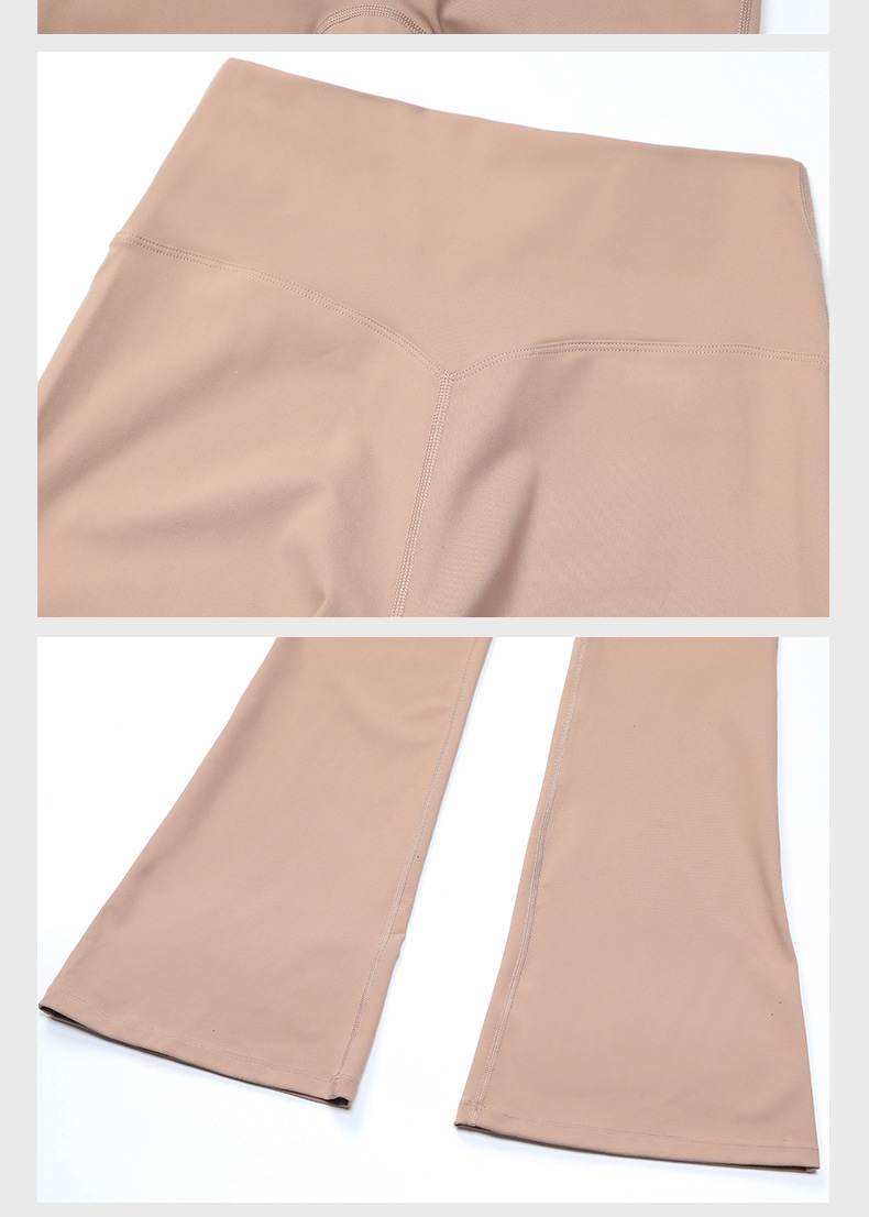 Crossed Waists Yoga Pants Breathable Flared Leggings SKL-LQ8007