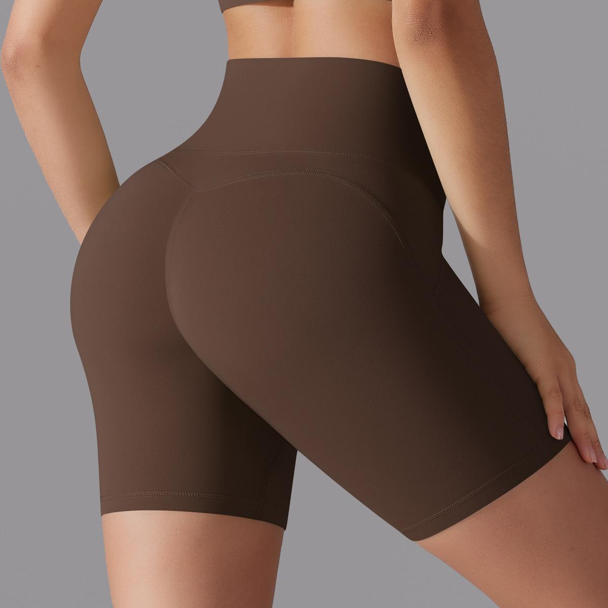  High-waisted Hip-lifting Running Training Yoga Shorts 7054
