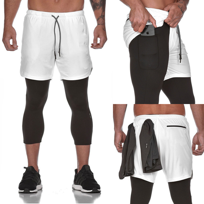 Men's 2-in-1 Quick-Dry Yoga Shorts DK137