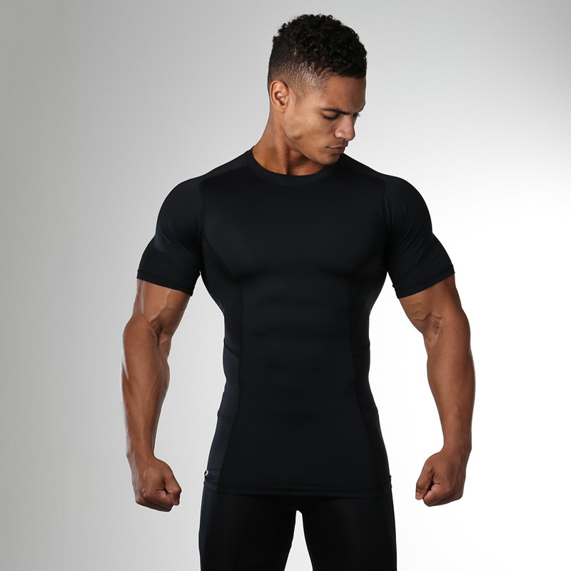 Men's Stretch Round Neck Quick-Dry Short Sleeve Tee DT33