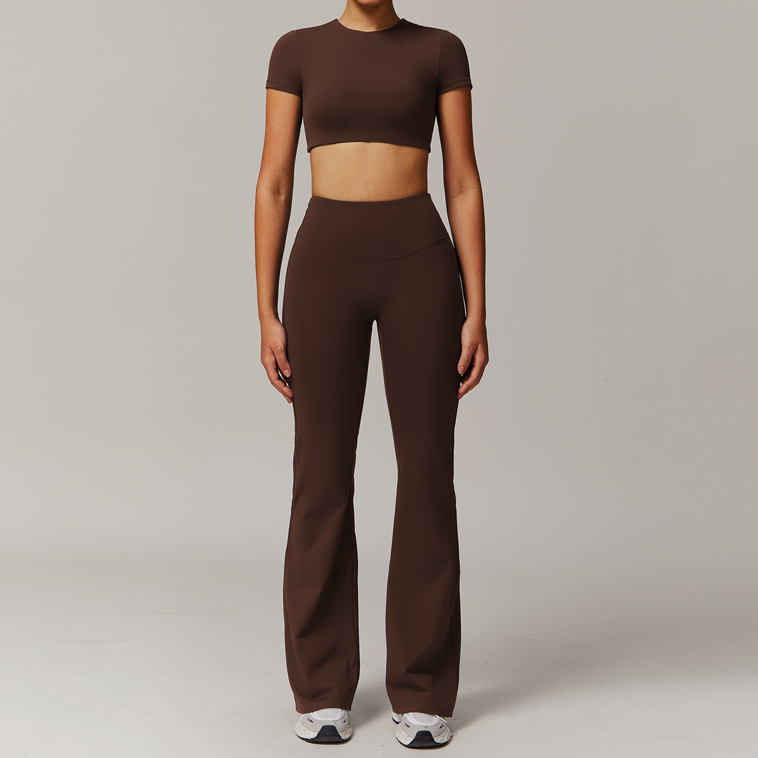 Quick Dry Tight Yoga Half-Sleeve Set 9172