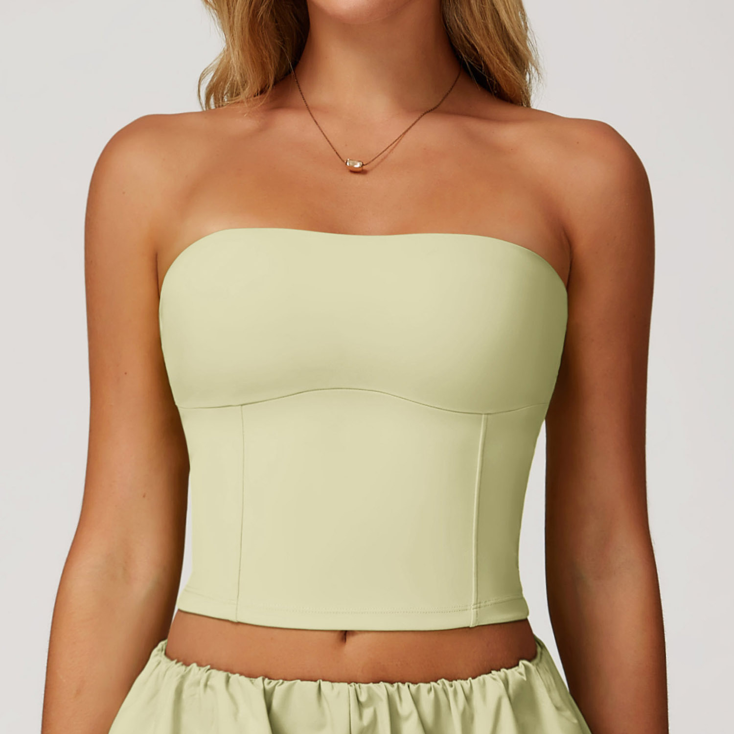 Sunscreen Quick Dry Strapless Yoga Crop Top 2000