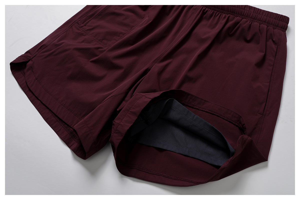Quick-dry Men's Double-layered Athletic Shorts 1082