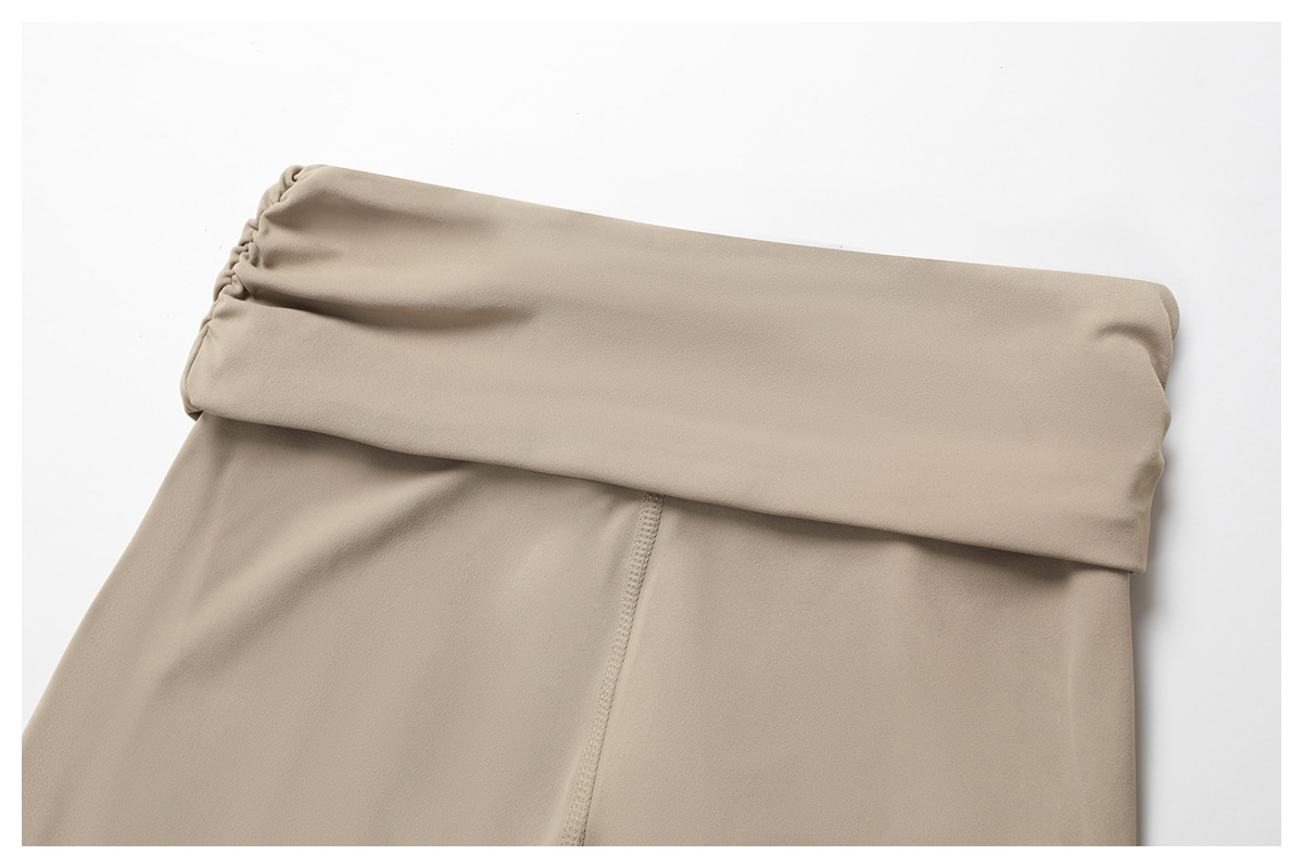 Fold Over High Waisted Yoga Shorts 9094