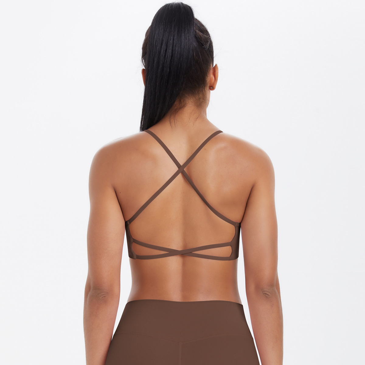 Cross-strapped Breathable Yoga Bra Vest 7112